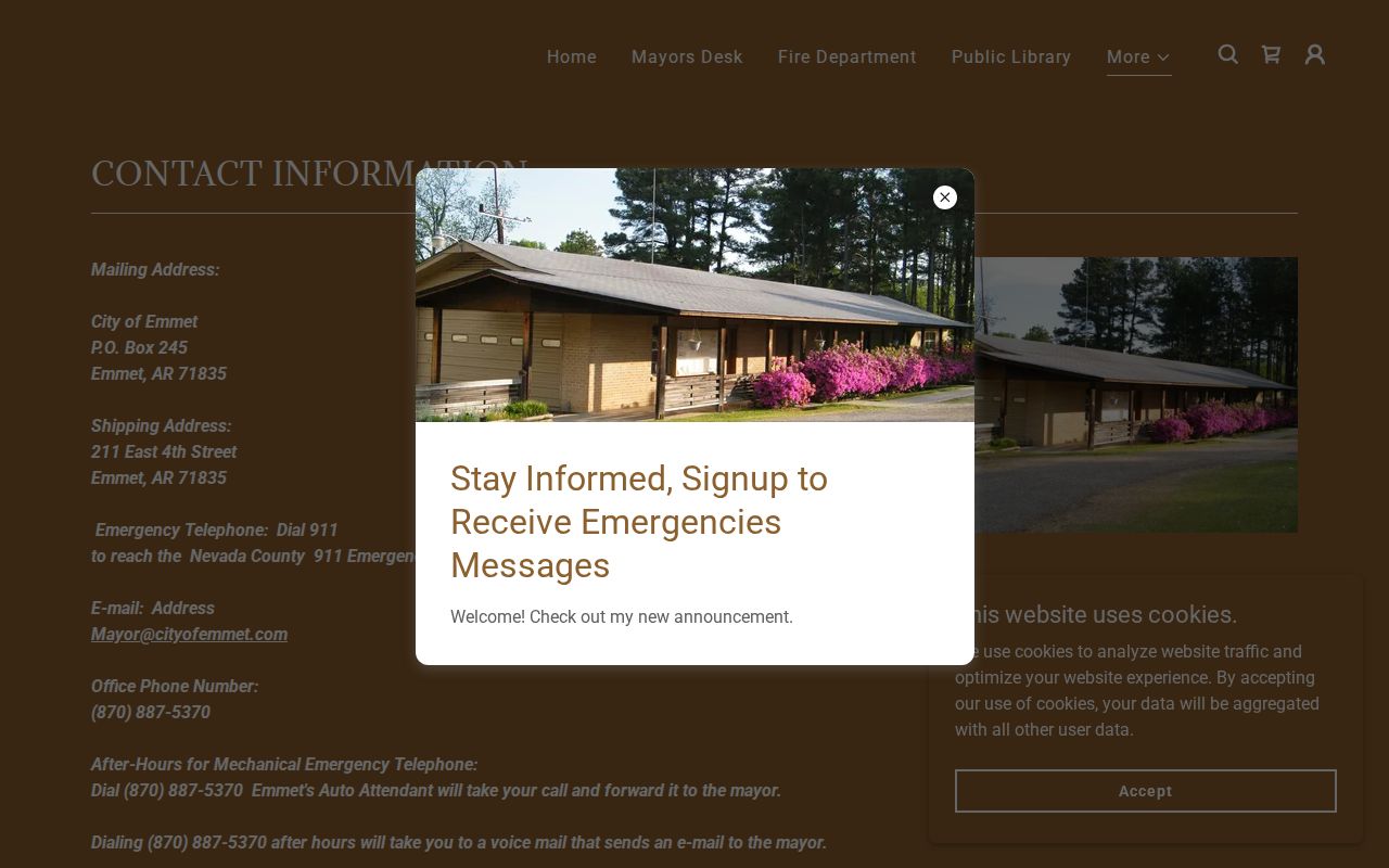 Emmet court docket City Hall contact information
