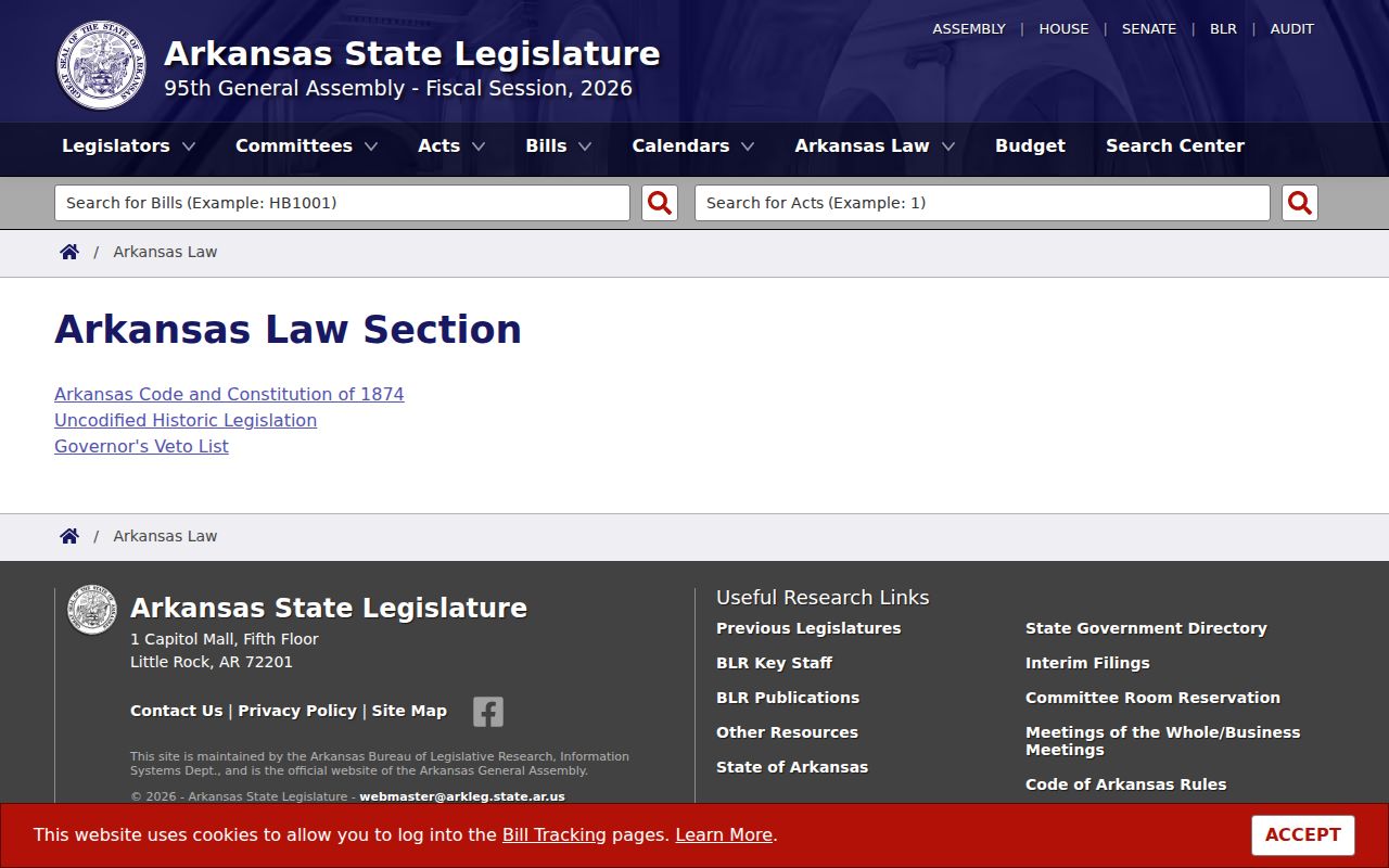 Arkansas law source for Nevada County criminal court dockets