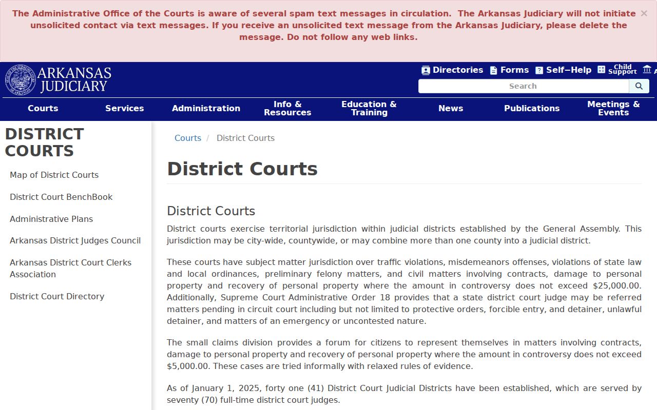 Nevada County State District Court docket structure