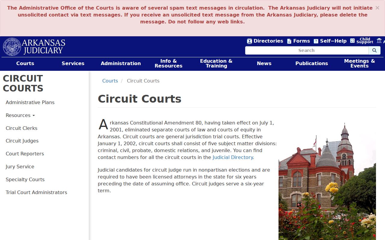 Nevada County Circuit Court docket structure